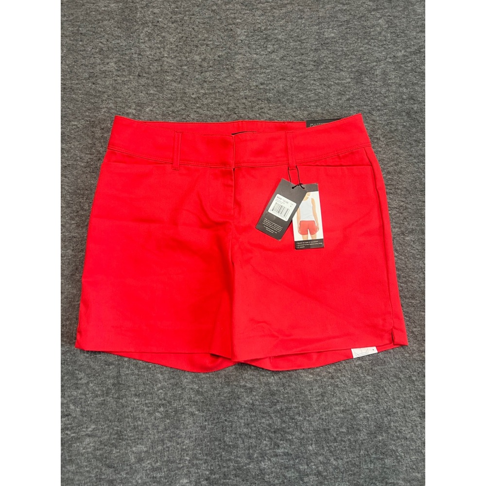 The Limited Tailored Shorts Womens 4 Harvest Red Stretch 5 Inch Inseam LMD18055